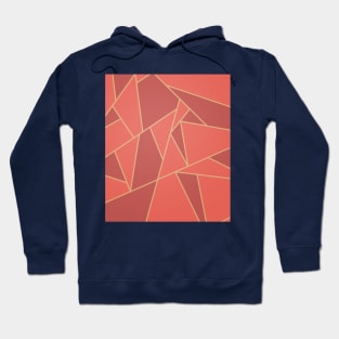 Coral Art Deco Pattern Hoodie